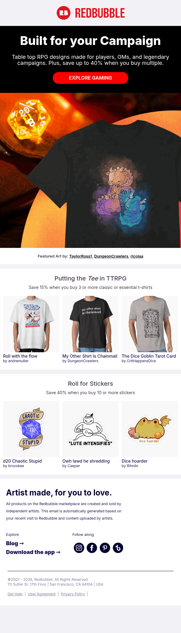 Put the "Tee" in TTRPG
